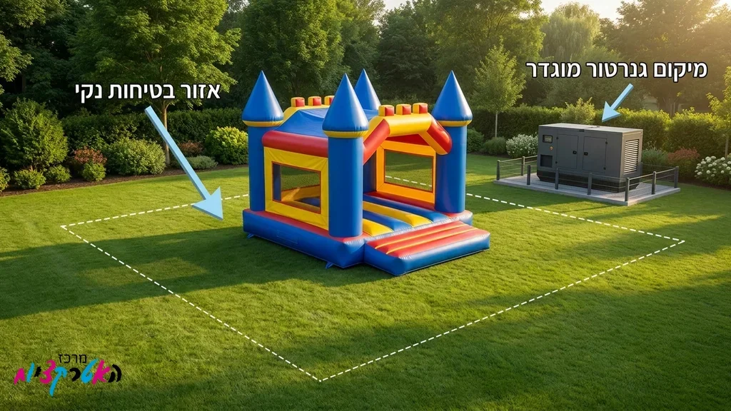 תכנון נכון של שטח האירוע עבור מתנפחים להשכרה