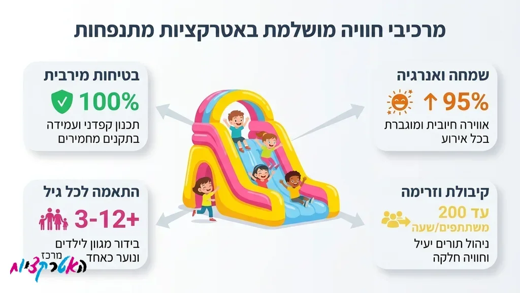 השכרת מתנפח מגלשה לאירועים בחיק הטבע