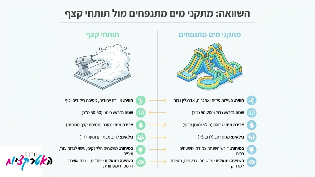 מתנפח מים אקסטרים עם בריכת שכשוך