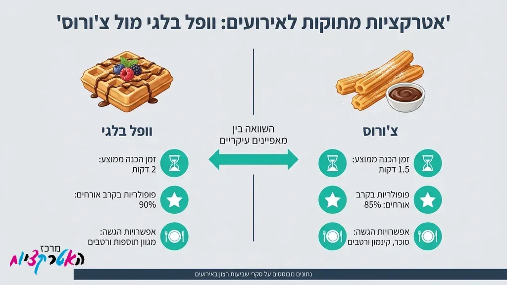 עמדת קינוחים ומתוקים ברחבת הריקודים